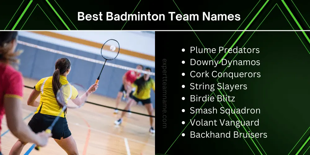 300+ Best Badminton Team Names to Smash the Competition 2 Best Badminton Team Names