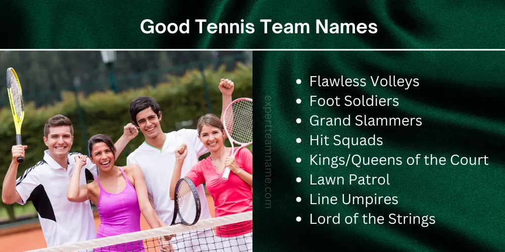 276+ Best Tennis Team Names: Clever, Funny & Cool Ideas 5 Good Tennis Team Names