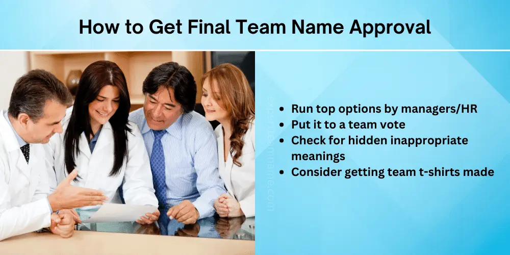 Insurance Team Names: 280+ Funny & Creative Ideas 10 How to Get Final Team Name Approval