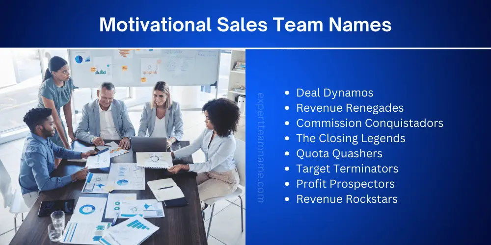 Best Motivational Team Names for Work, Fitness & More 4 Motivational Sales Team Names