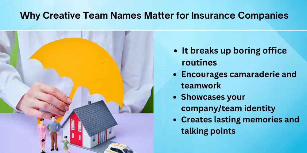 Insurance Team Names: 280+ Funny & Creative Ideas 2 Why Creative Team Names Matter for Insurance Companies