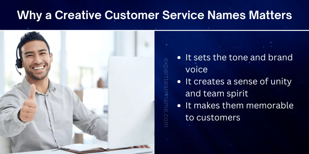 Customer Service Team Names: Top Suggestions for Motivation 2 Why a Creative Customer Service Names Matters
