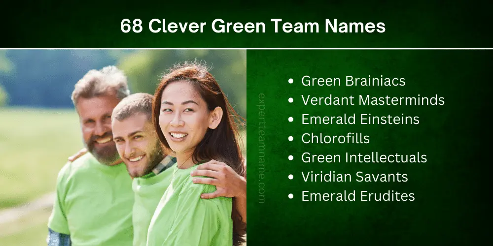 500+ Creative Green Team Names for Your Green Squad 6 68 Clever Green Team Names