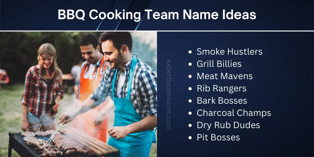 400 Best Cooking Team Names for Chefs and Home Cooks 4 BBQ cooking team name ideas