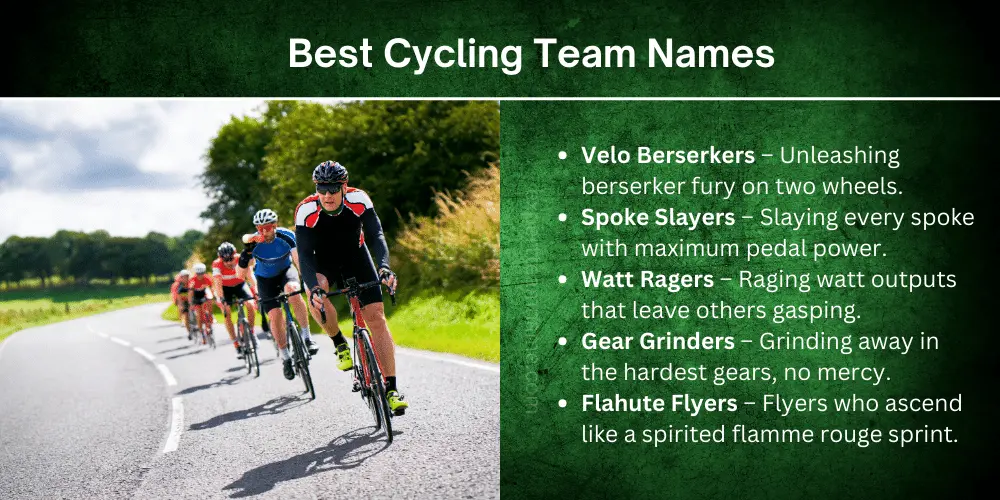 200+ Creative Cycling Team Names: Ideas and Inspiration 2 Best Cycling Team Names