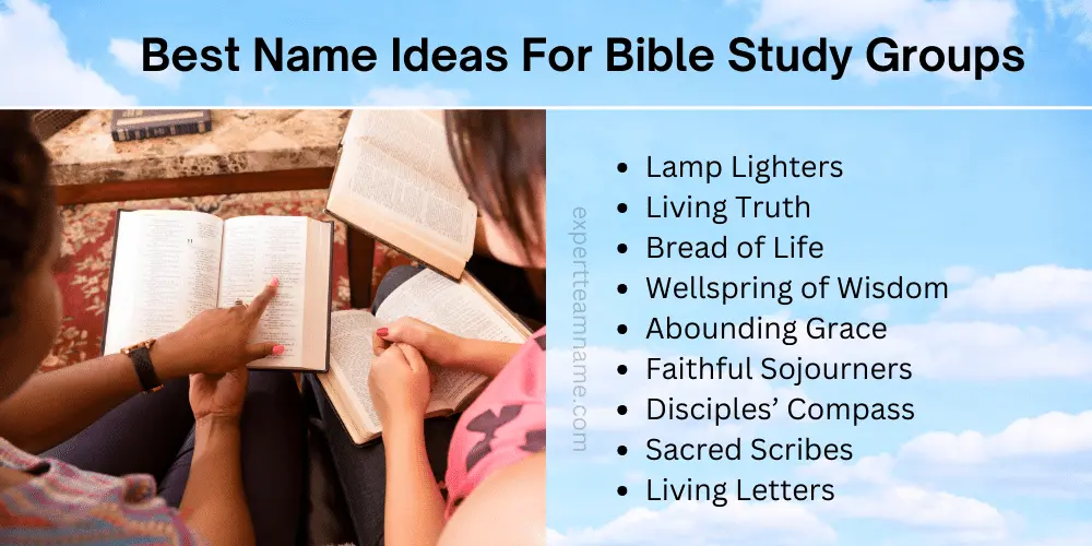 Choosing the Perfect Names for Bible Study Groups 2 Best Name Ideas For Bible Study Groups
