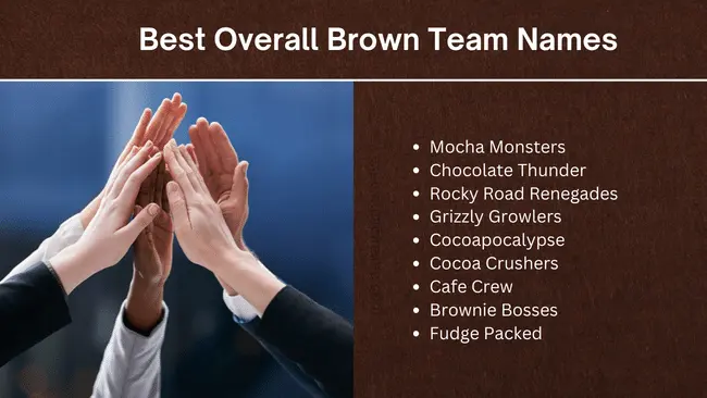 265+ Clever and Catchy Brown Team Names - A Complete Guide 2 Brown Team Names