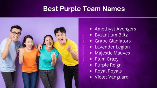 Purple Team Names: 215 Best Catchy, Funny, Sports & Gaming 2 Best Purple Team Names