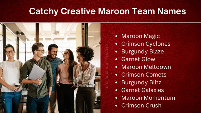Top 200+ Maroon Team Names to Inspire, Entertain, and Win! 3 Catchy Creative Maroon Team Names