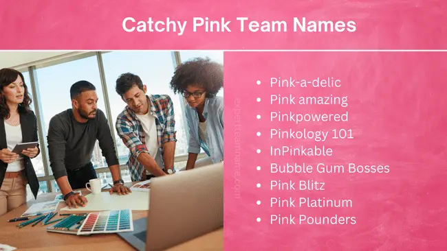 Pink Team Names: 265 Catchy Cute, Funny, Cool & For Games 4 Pink Team Names
