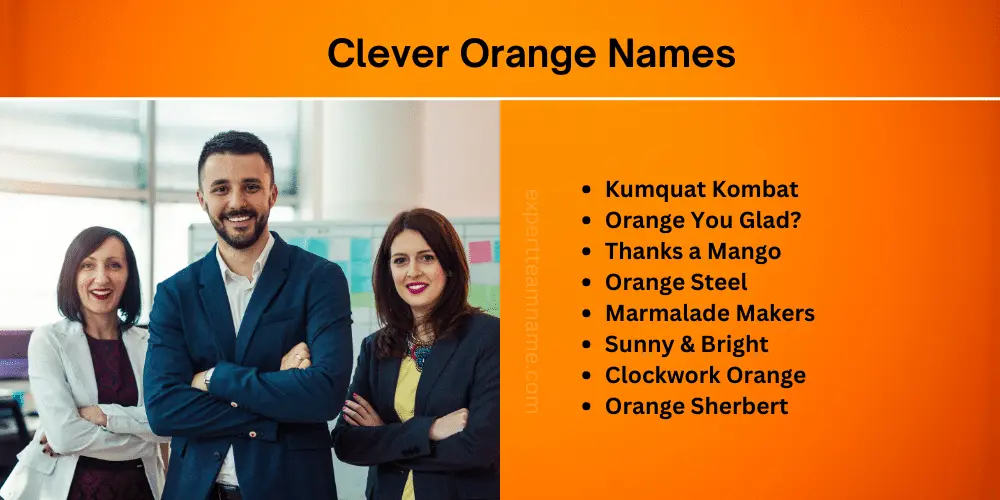 265+ Orange Team Names: Best, Funny, Sports & More 3 Clever Orange Names