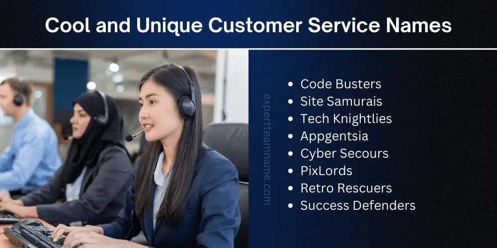Customer Service Team Names: Top Suggestions for Motivation 7 Cool and Unique Customer Service Names