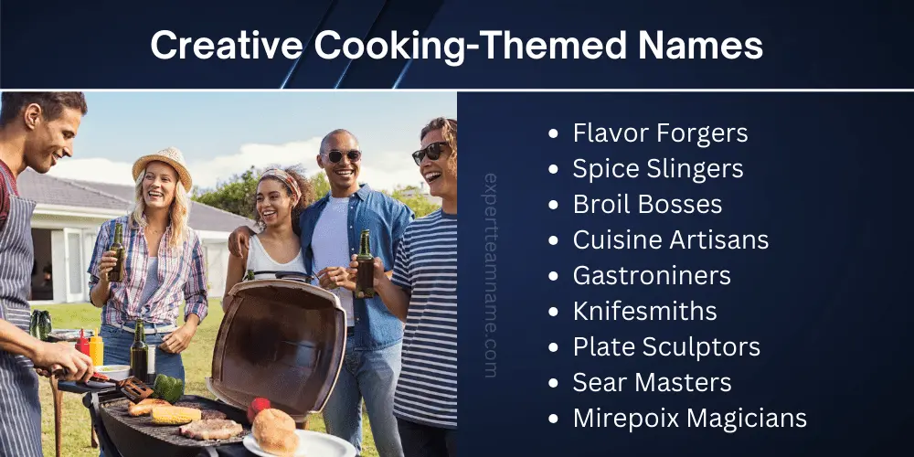 400 Best Cooking Team Names for Chefs and Home Cooks 6 Cooking Team Names