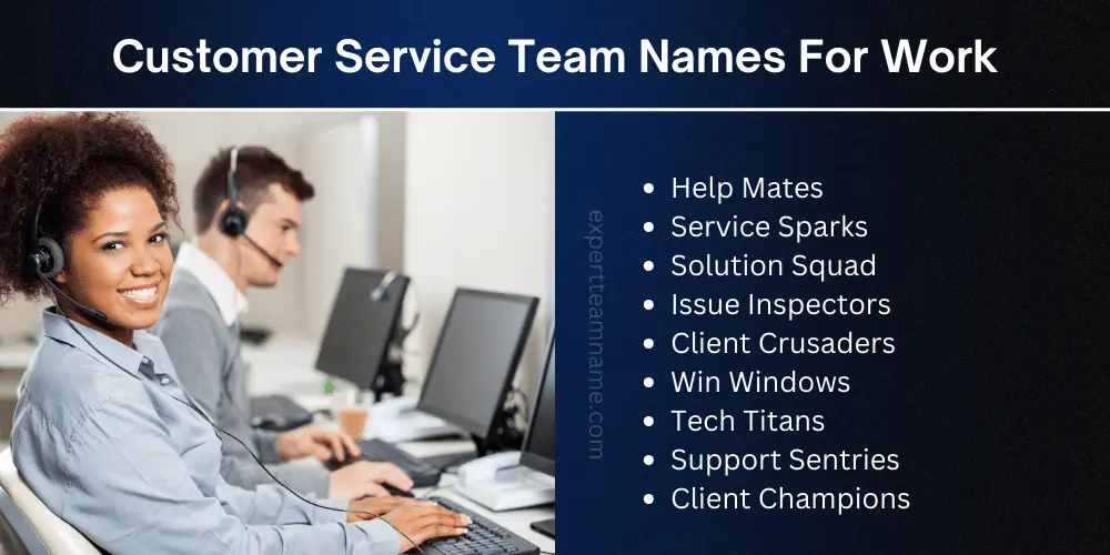 Customer Service Team Names: Top Suggestions for Motivation 8 Customer Service Team Names