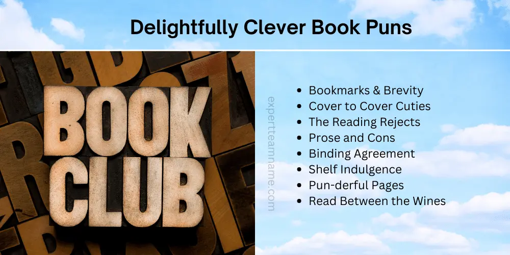 350 Brilliant Book Club Names to Inspire Your Literary Group 2 Delightfully Clever Book Puns