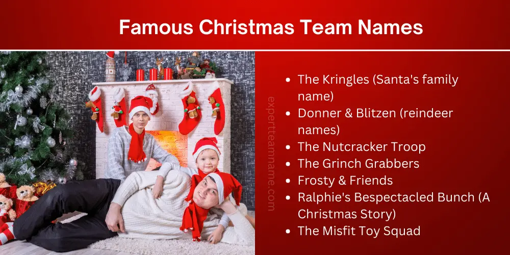 Christmas Team Names, Catchy Funny, Unique & Festive Ideas 4 Famous Christmas Team Names