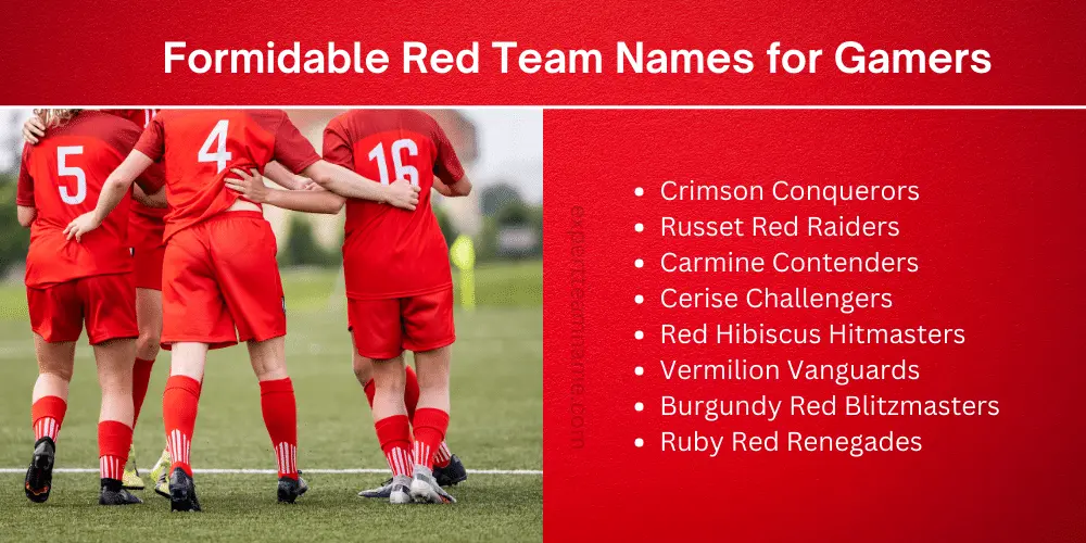 514 Best Red Team Names: Funny, Unique, Clever & For Games 5 Formidable Red Team Names for Gamers