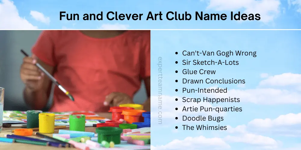 Best Art Club Names: Creative Ideas for Students Adults 4 Fun and Clever Art Club Name Ideas