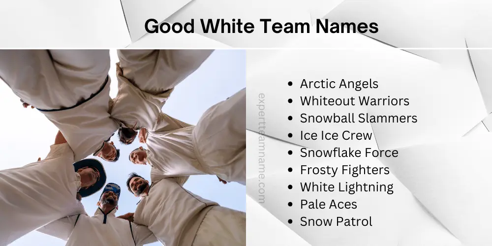 White Team Names: 302+ Cool, Funny, and Unique Ideas 4 Good White Team Names