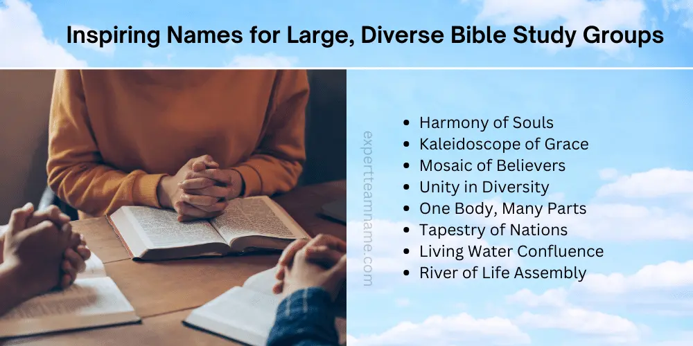 Choosing the Perfect Names for Bible Study Groups 4 Inspiring Names for Large, Diverse Bible Study Groups
