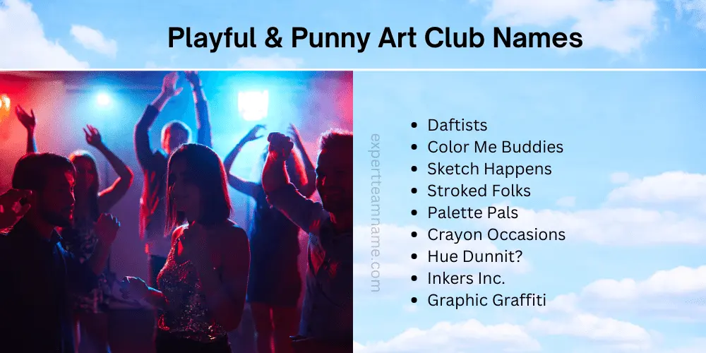 Best Art Club Names: Creative Ideas for Students Adults 3 Playful Punny Art Club Names