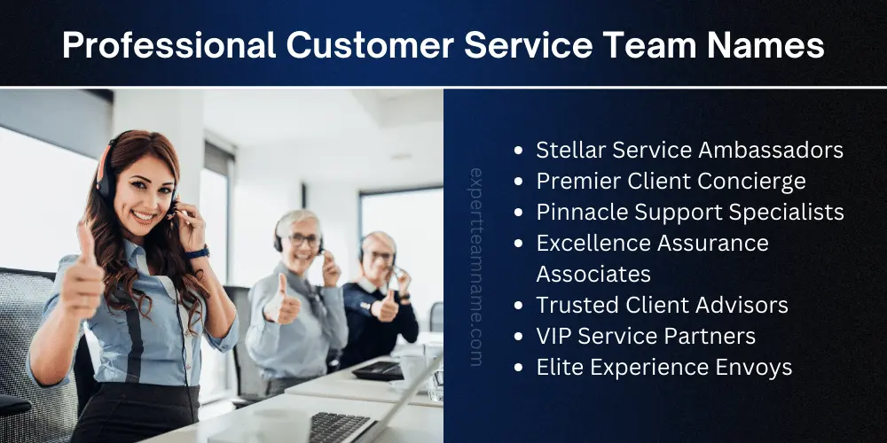 Customer Service Team Names: Top Suggestions for Motivation 5 Professional Customer Service Team Names