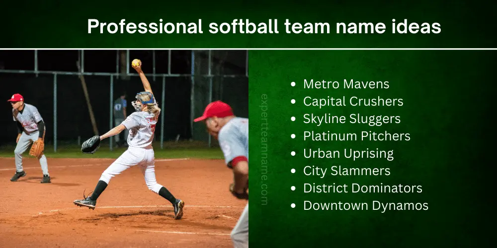 509 Best Softball Team Names Stand Out on the Field! 3 Professional softball team name ideas