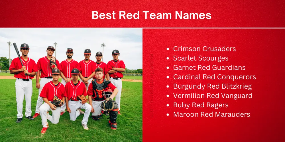 514 Best Red Team Names: Funny, Unique, Clever & For Games 2 BEST RED TEAM NAME
