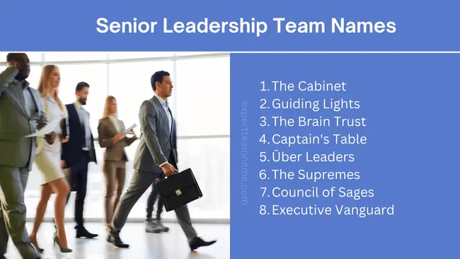 Top 360 Leadership Team Names to Inspire Your Group in 2024 2 Senior Leadership Team Names