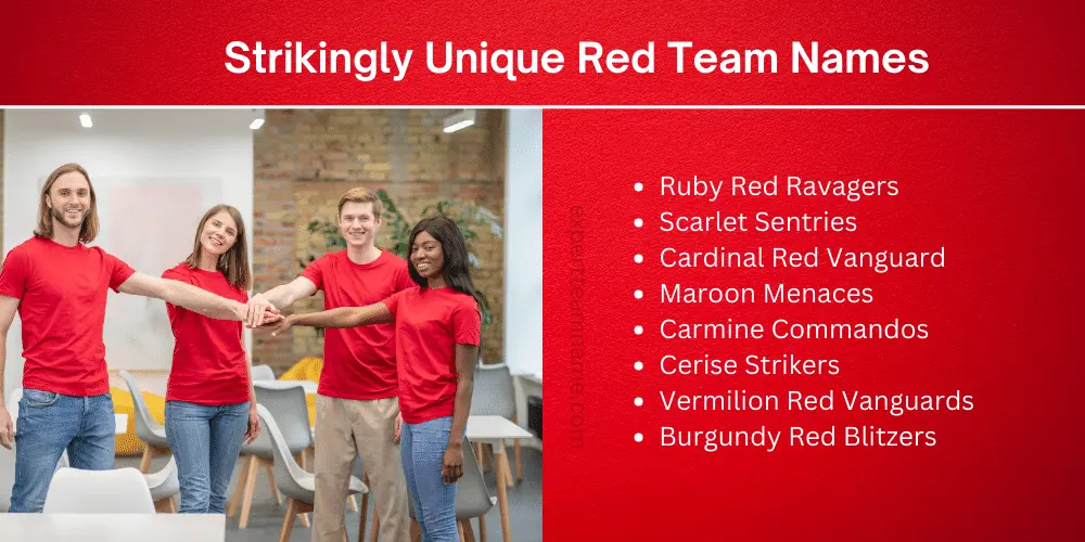514 Best Red Team Names: Funny, Unique, Clever & For Games 3 Strikingly Unique Red Team Names