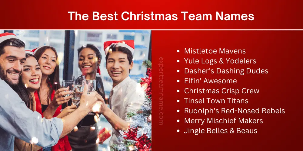 Christmas Team Names, Catchy Funny, Unique & Festive Ideas 2 The Best Christmas Team Names