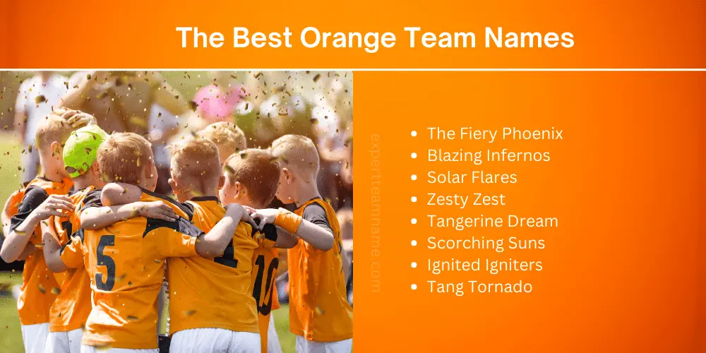 265+ Orange Team Names: Best, Funny, Sports & More 2 The Best Orange Team Names