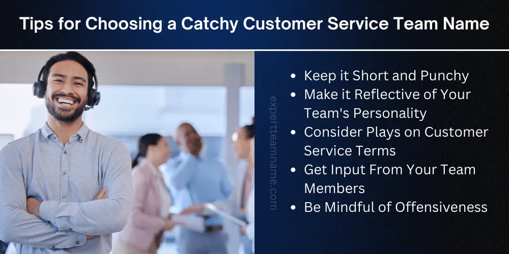 Customer Service Team Names: Top Suggestions for Motivation 3 Tips for Choosing a Catchy Customer Service Team Name
