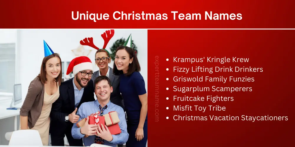 Christmas Team Names, Catchy Funny, Unique & Festive Ideas 5 Unique Christmas Team Names