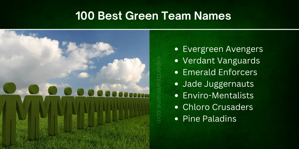 500+ Creative Green Team Names for Your Green Squad 2 best green team name