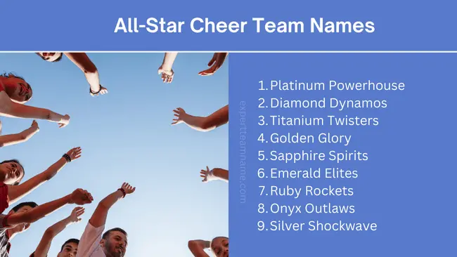 210+ Cheer Team Names to Energize Your Squad 3 Cheer Team Names