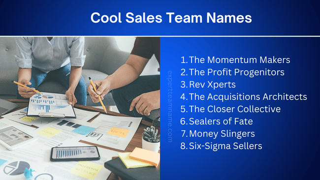 Best Sales Team Names That Drive Motivation and Legacy 3 Cool Sales Team Names