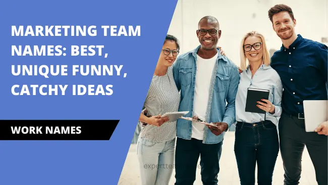 226 Best Marketing Team Names: Unique Funny, Catchy Ideas 1 Marketing Team Names