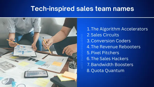 Best Sales Team Names That Drive Motivation and Legacy 2 tech-inspired sales team names