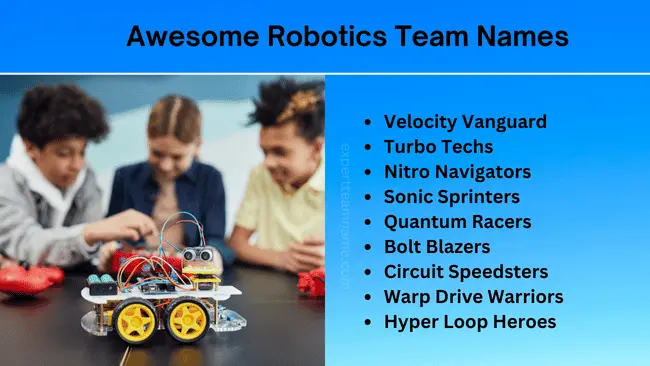 350 Robotics Team Names: Ignite Your Innovation in 2024 3 Awesome Robotics Team Names