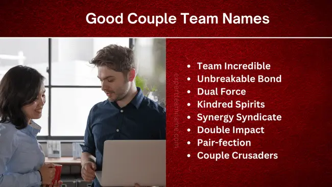 313 Best Couple Team Names: Ultimate List for Every Occasion 3 Good Couple Team Names