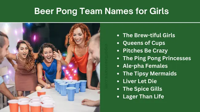 449 Epic Beer Pong Team Names to Dominate Your Next Game 3 Beer Pong Team Names for Girls