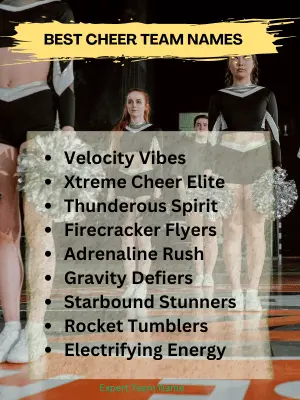 210+ Cheer Team Names to Energize Your Squad 2 Best Cheer Team Names