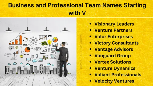 250 Team Names Starting with V: A Complete Guide 6 Business and Professional Team Names Starting with V