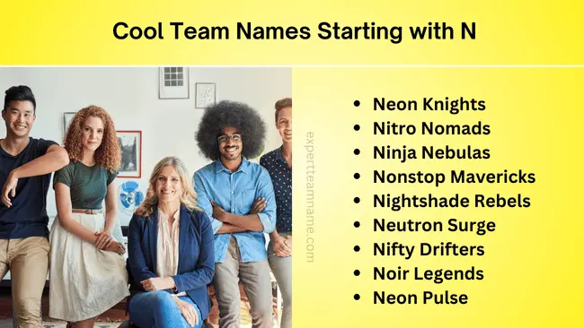 Team Names Starting with N: Ultimate List for Every Occasion 2 cool Team Names Starting with N