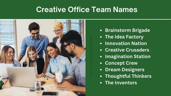 290 Unique and Creative Office Team Names for 2024 2 Creative Office Team Names
