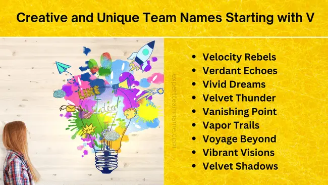 250 Team Names Starting with V: A Complete Guide 4 Creative and Unique Team Names Starting with V