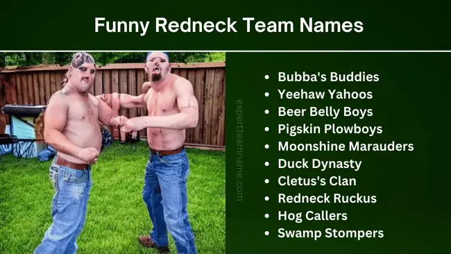 297 Redneck Team Names for Every Kind of Squad 2 Funny Redneck Team Names