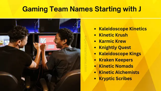 359 Unique Team Names Starting with J – Creative Ideas & Inspiration 3 Gaming Team Names Starting with J