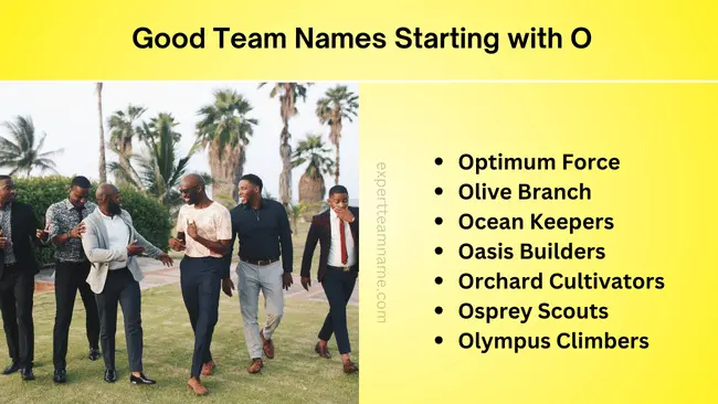 Team Names Starting with O: Find Your Perfect Match 3 Good Team Names Starting with O